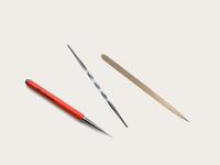 Radiernadel und Mezzotint-messer