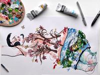 Acrylfarben
