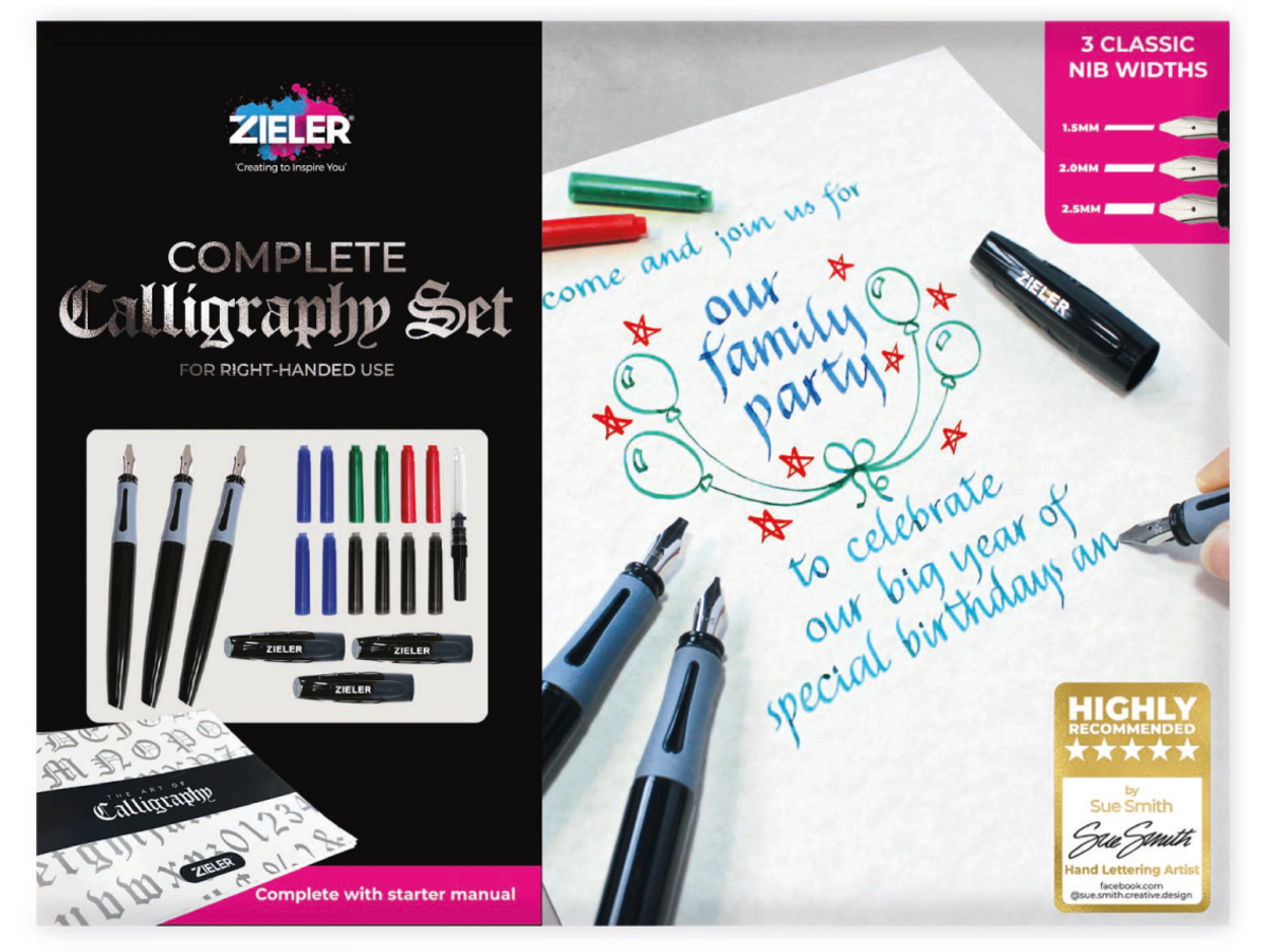 ZIELER KALLIGRAFIE PEN SET 17X 1