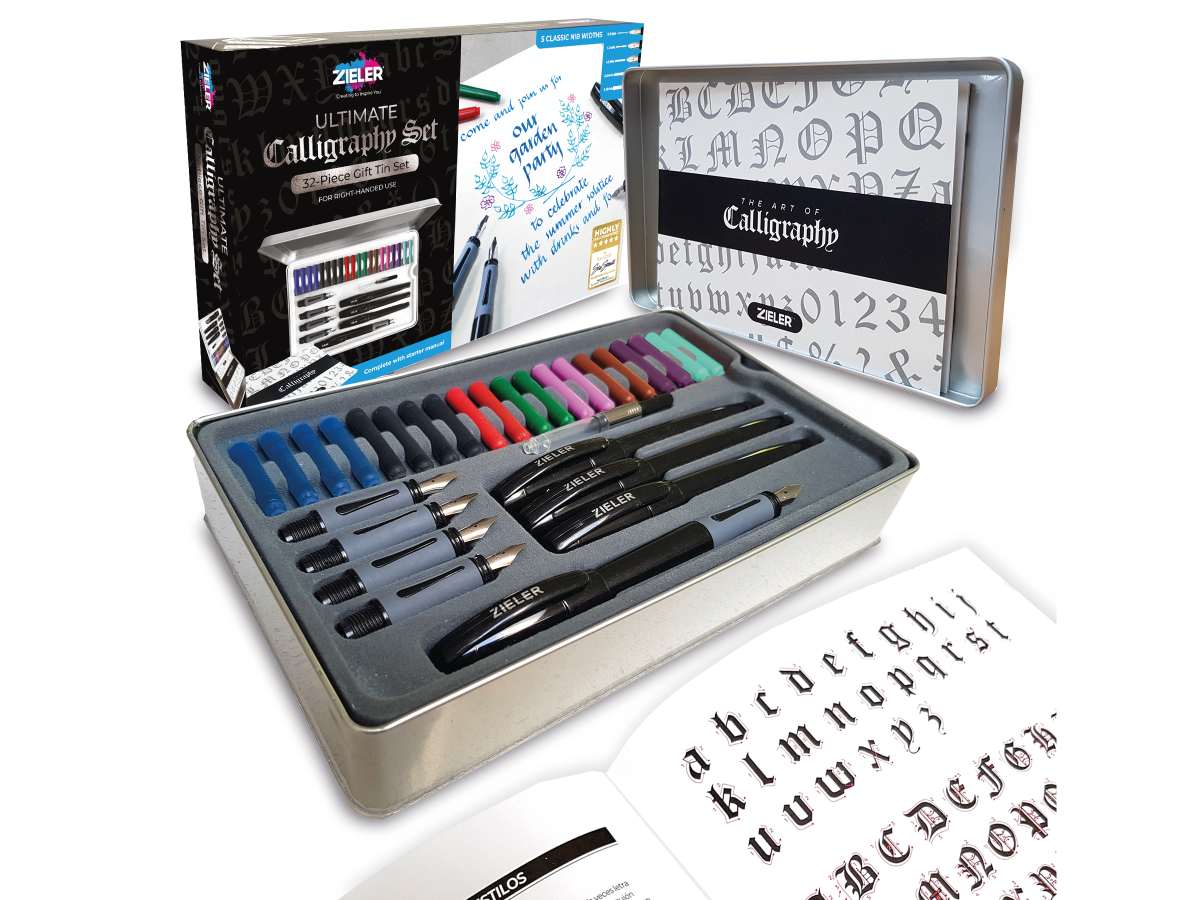 ZIELER KALLIGRAFIE PEN SET 31-TEILIG ULTIMATE BOX 1