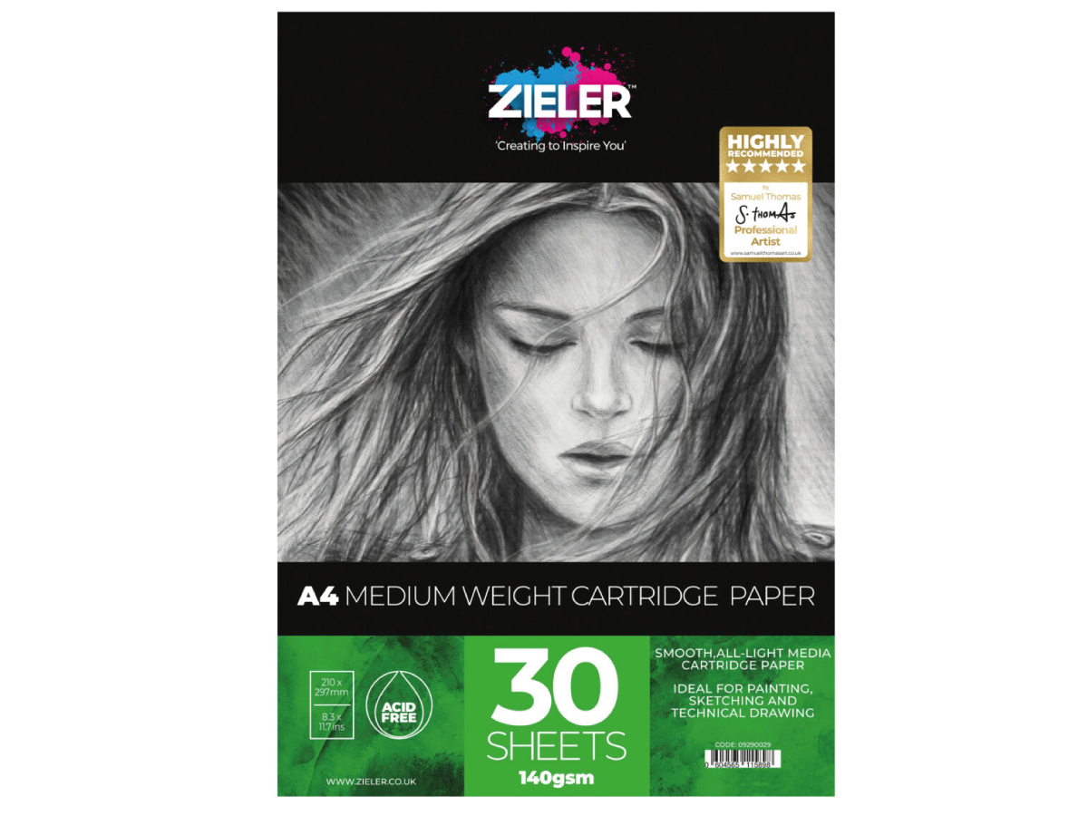 ZIELER CARTRIDGE PAPIER PAD A4 140GR 30 BLATT 1