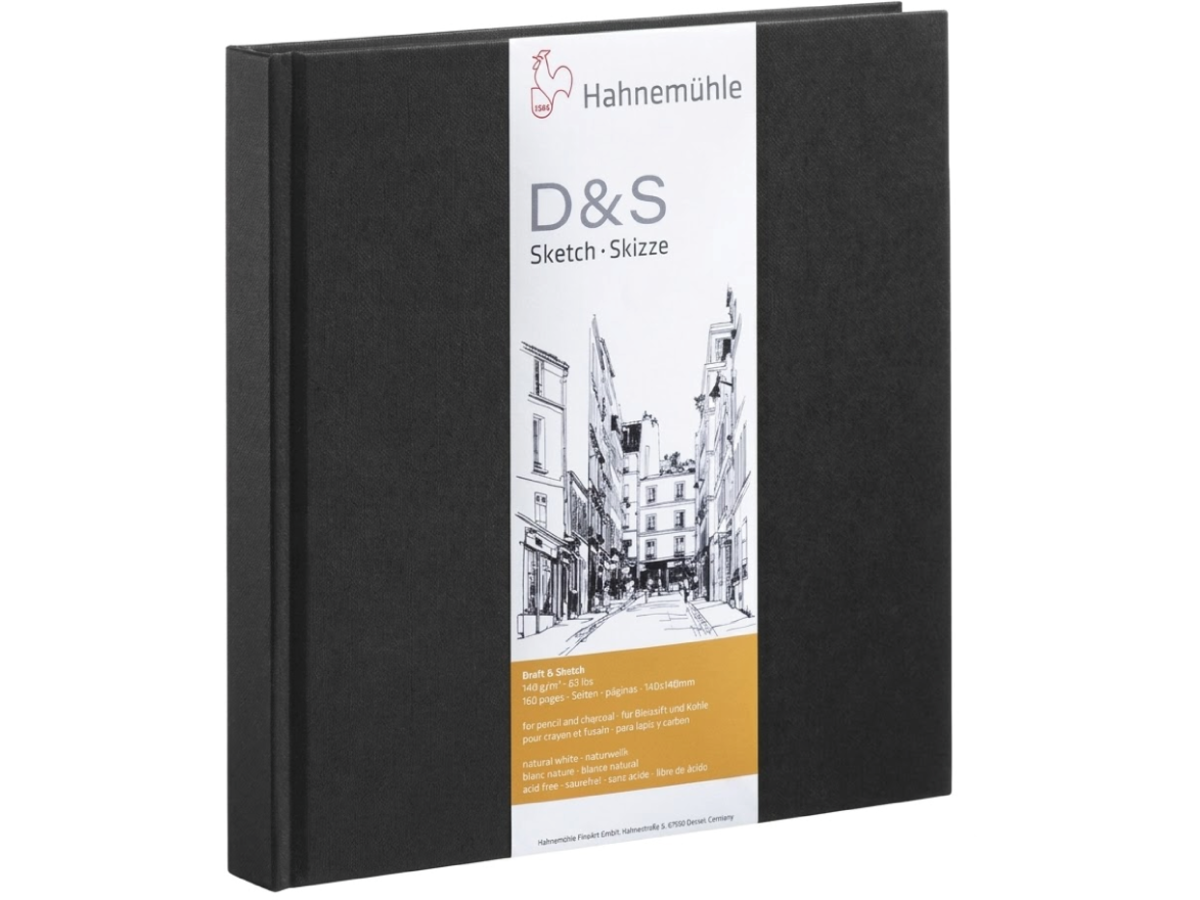 HAHNEMÜHLE D&S SKIZZENBLOCK 14X14CM 140G/M² 40BLATT 1