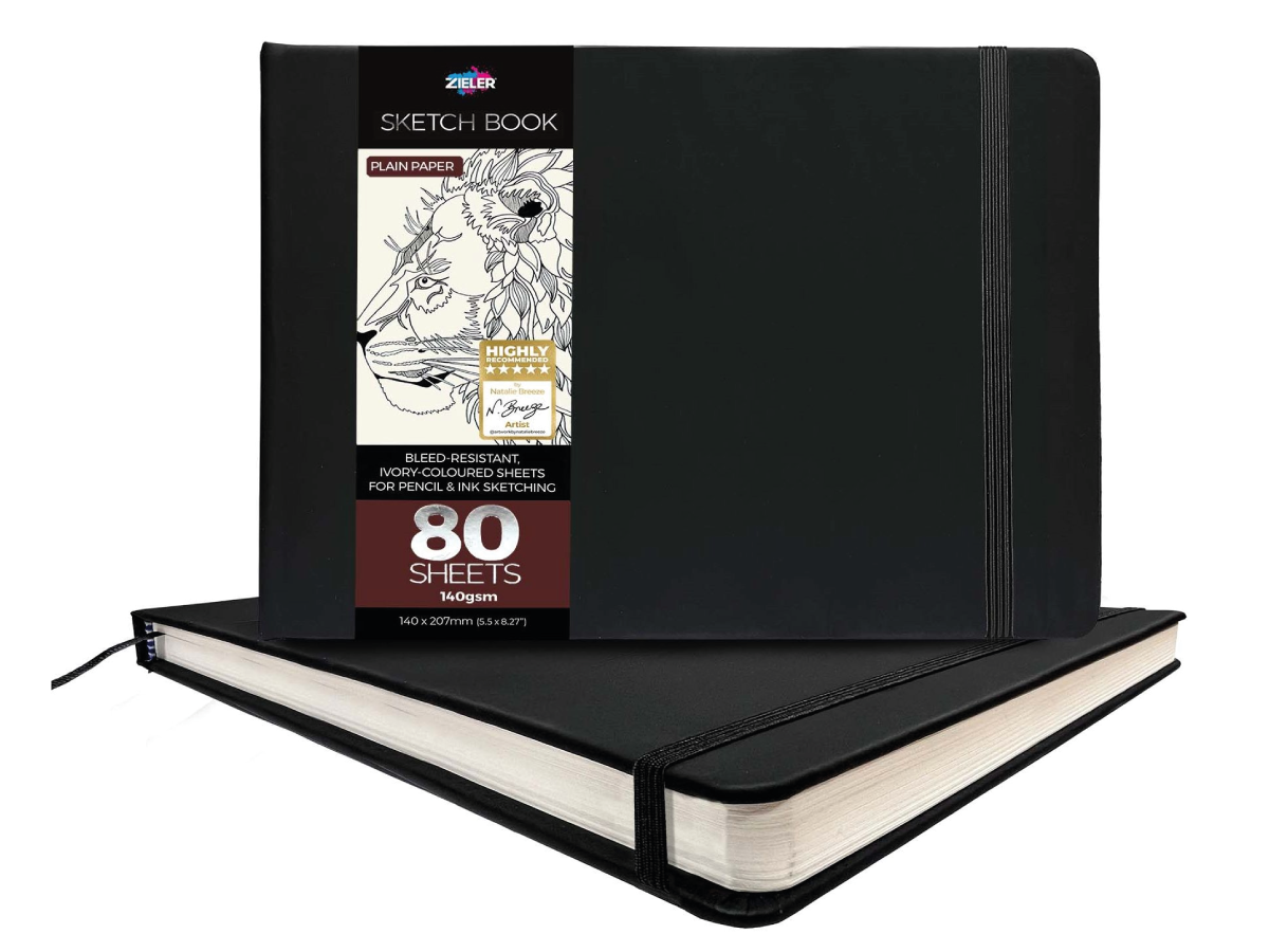 ZIELER HARDCOVER ART SKETCHBOOK 14X20,7CM 140GRAM 80 VEL LANDSCAPE 1