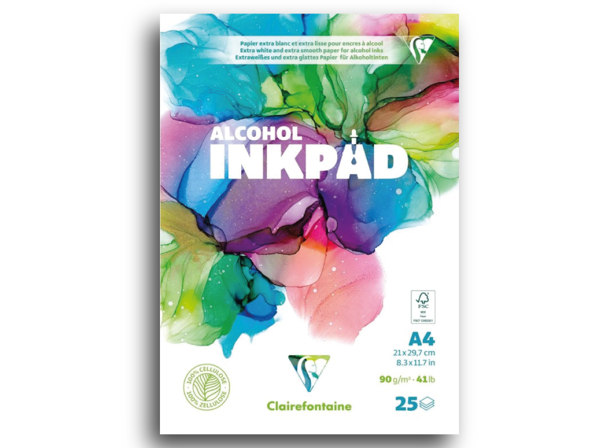 CLAIREFONTAINE ALCOHOL INKPAD BLOCK A$ 90 GRAMM 25 BLÄTTER BLOCK 1