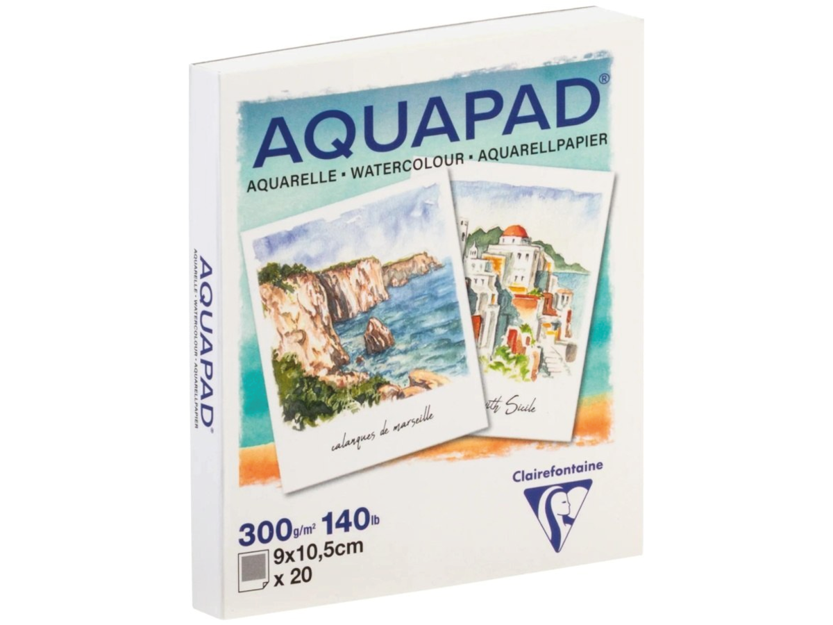 CLAIREFONTAINE AQUAPAD AQUARELLPAPIER POLAROID  9 × 10,5 CM  300 G/M²  20 BLATT 1