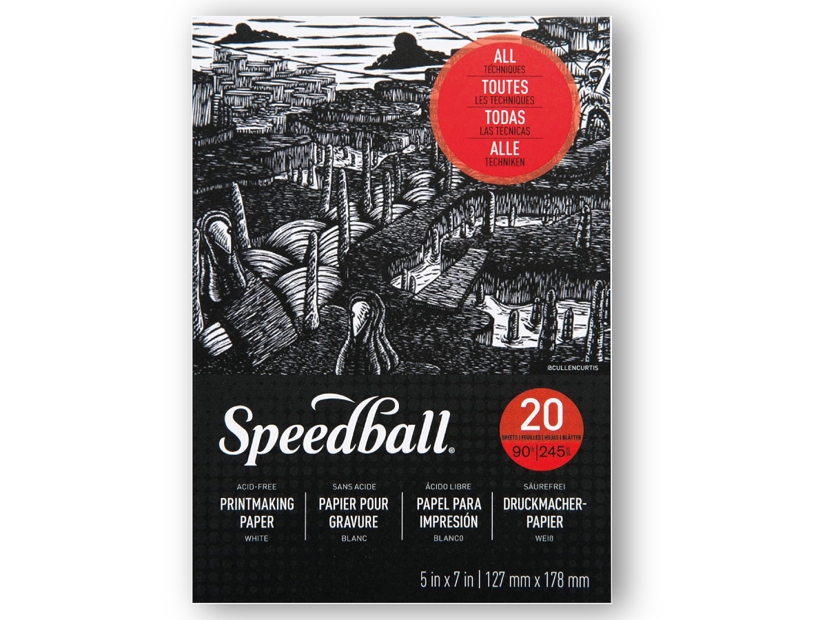 SPEEDBALL PRINTMAKING PAPER PAD 12,70X17,78 CM 245 GRAM 20 VEL BLOK 1