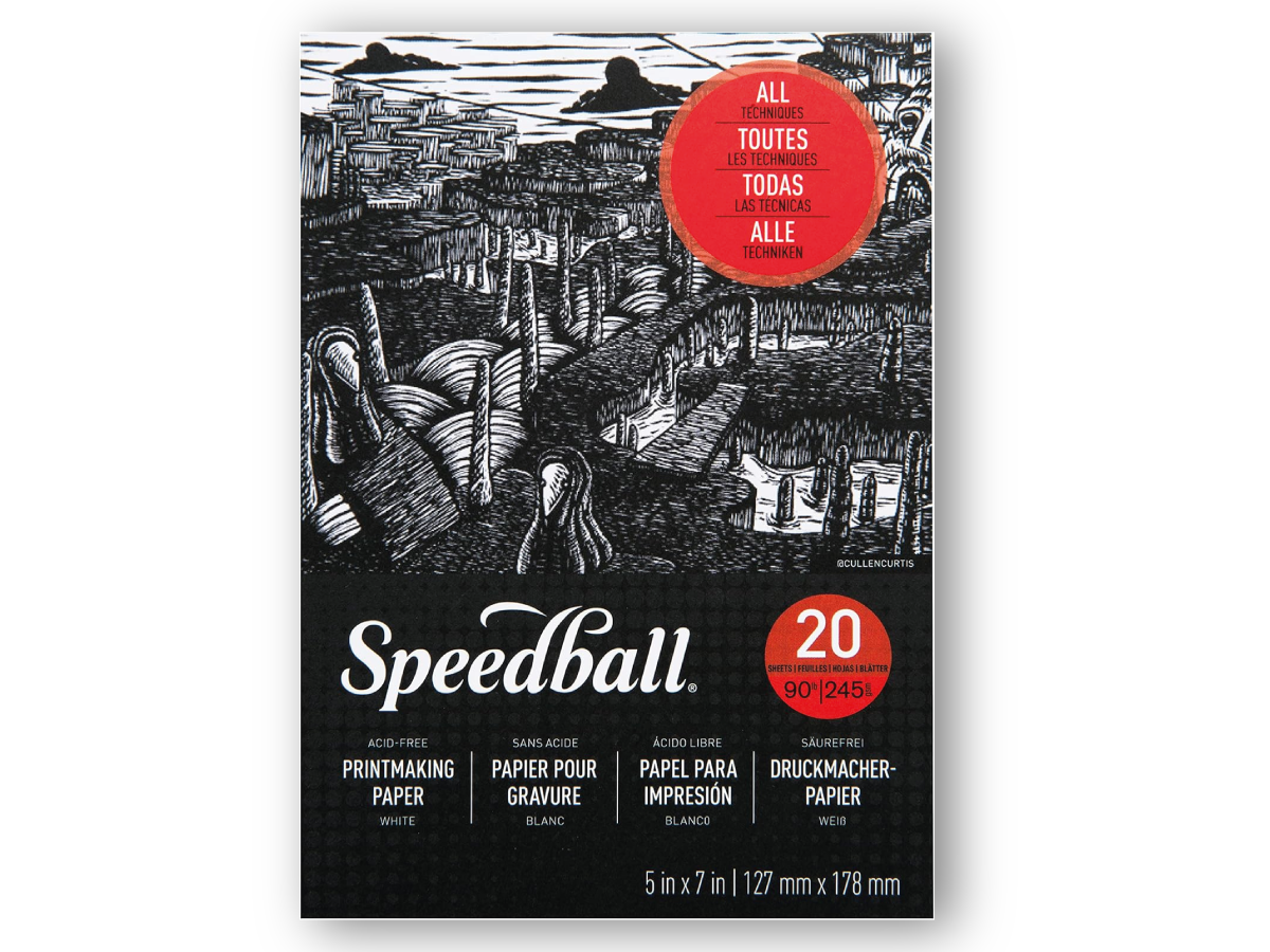SPEEDBALL PRINTMAKING PAPER PAD 21,59X27,94CM 245GRAM 20 VEL BLOK 1