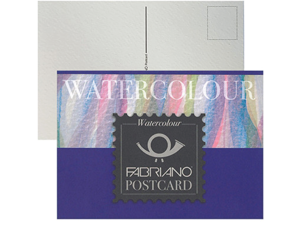 FABRIANO WATERCOLOUR POSTCARDBLOCK 10,5X14,8CM 300GRAM 20 BLATT 1