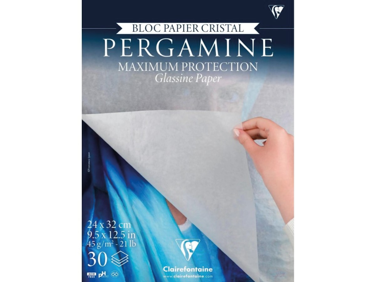 CLAIRFONTAINE PERGAMINE KRISTALLPAPIER BLOCK 24X32CM 1