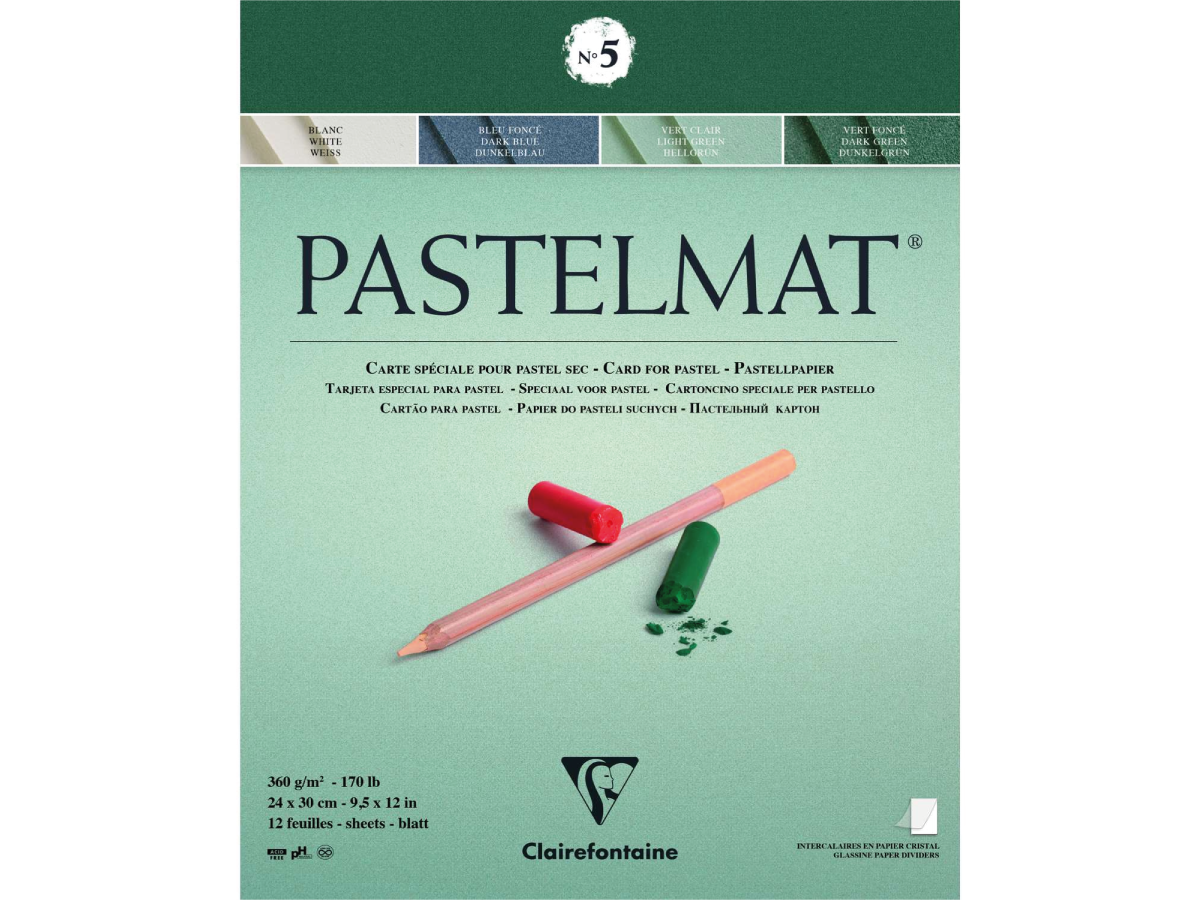 CLAIREFONTAINE PASTELMAT BLOCK 24X30CM 360GRAM 4-FARBEN 1