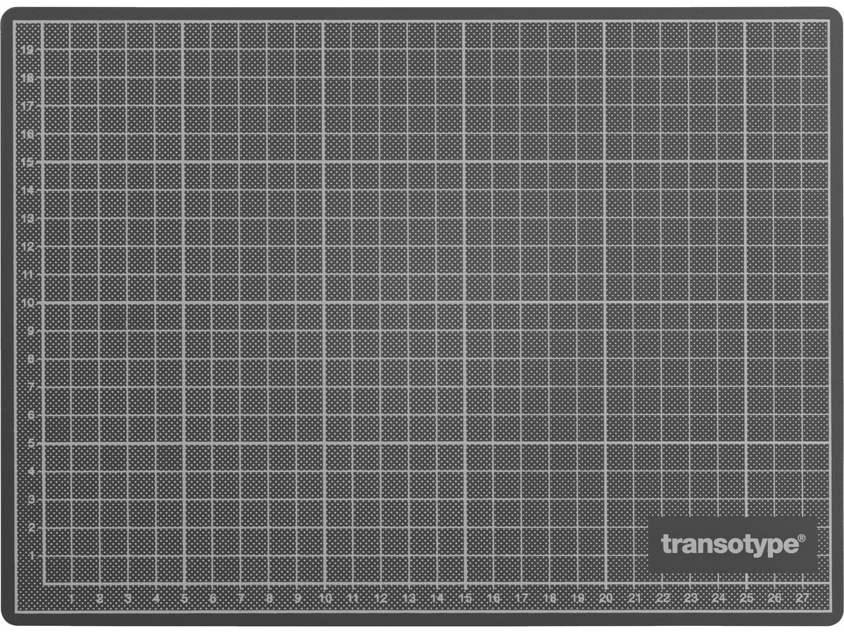 TRANSOTYPE SCHNEIDEMATTE SCHWARZ GRÜN 60X90CM 1