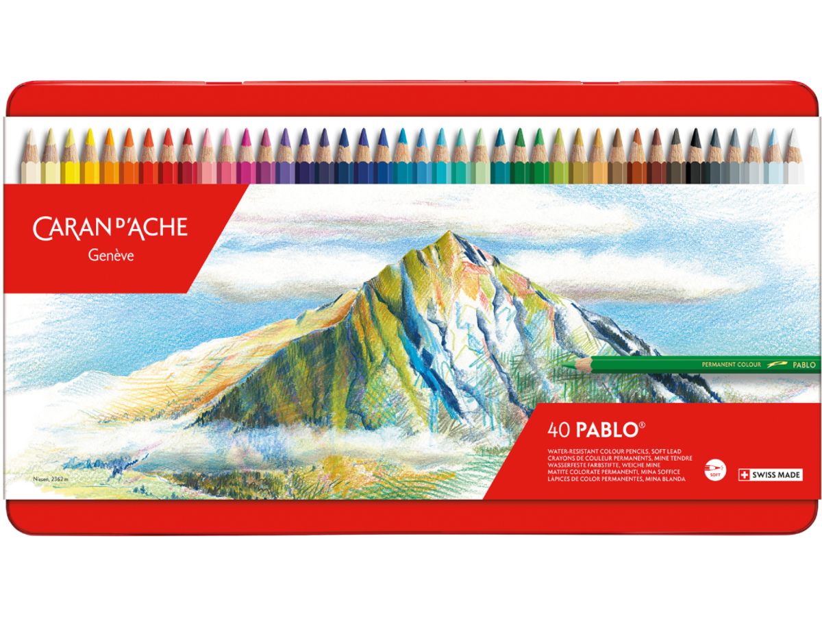 CARAN D'ACHE PABLO BUNTSTIFT 40 STÜCK 1
