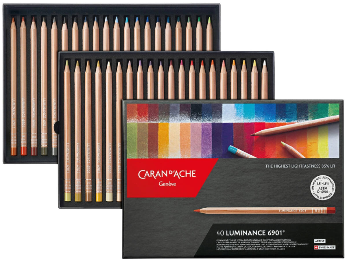 CARAN D'ACHE LUMINANCE BUNTSTIFTE 40STÜCK 1