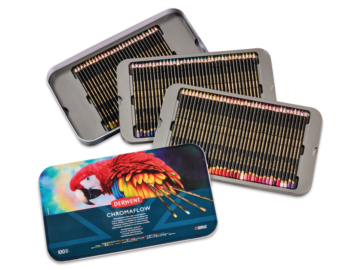 DERWENT CHROMAFLOW FARBSTIFTE SET 100X 1