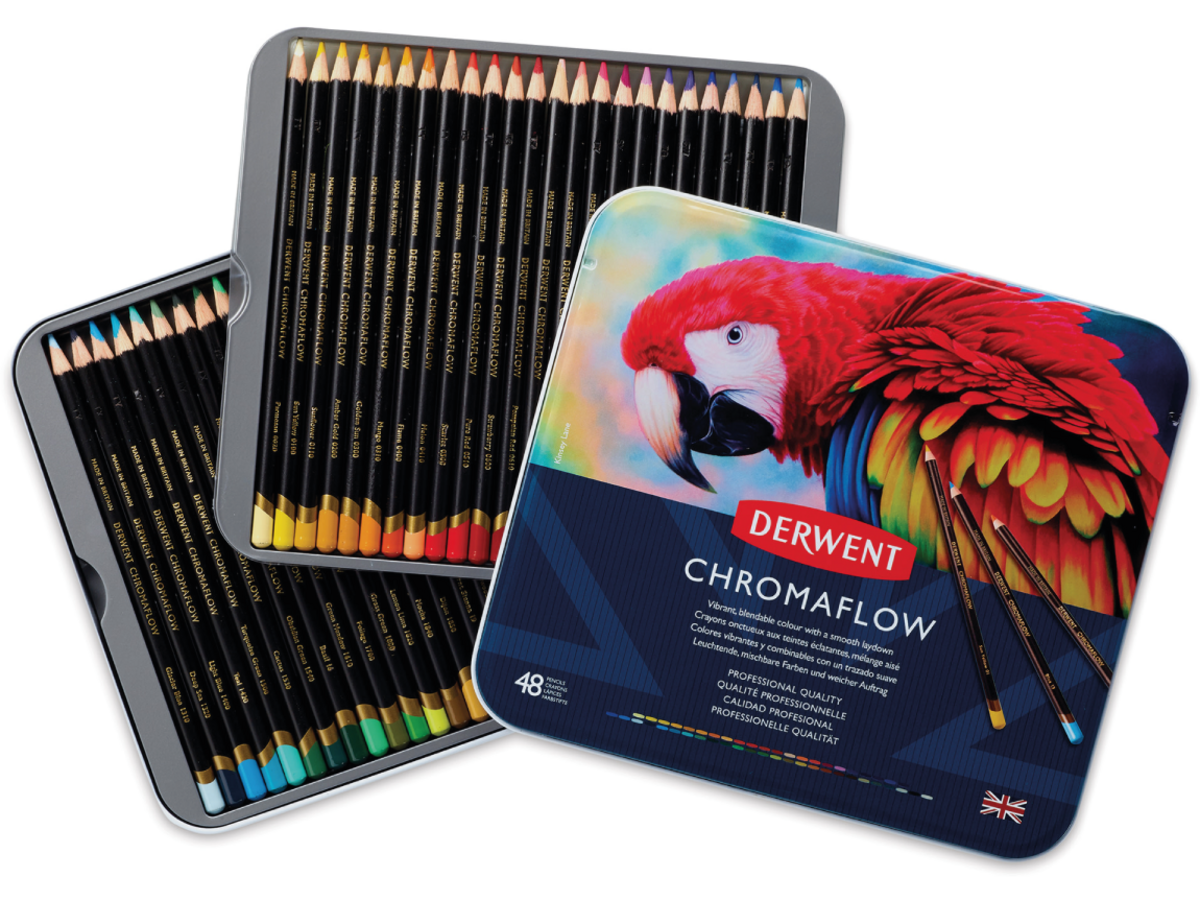 DERWENT CHROMAFLOW FARBSTIFTE SET 48X 1