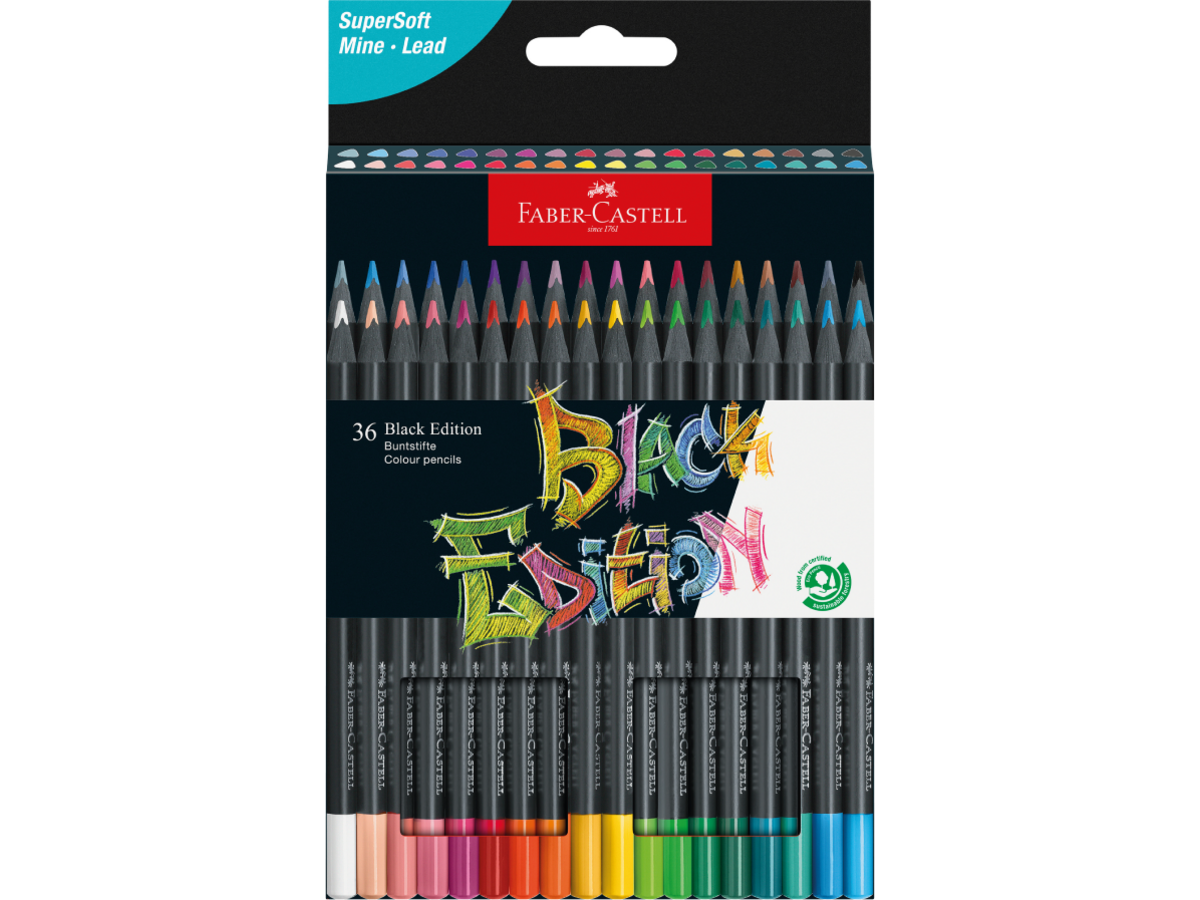 FABER-CASTELL BLACK EDITION  BUNTSTIFTE SET 36X 1