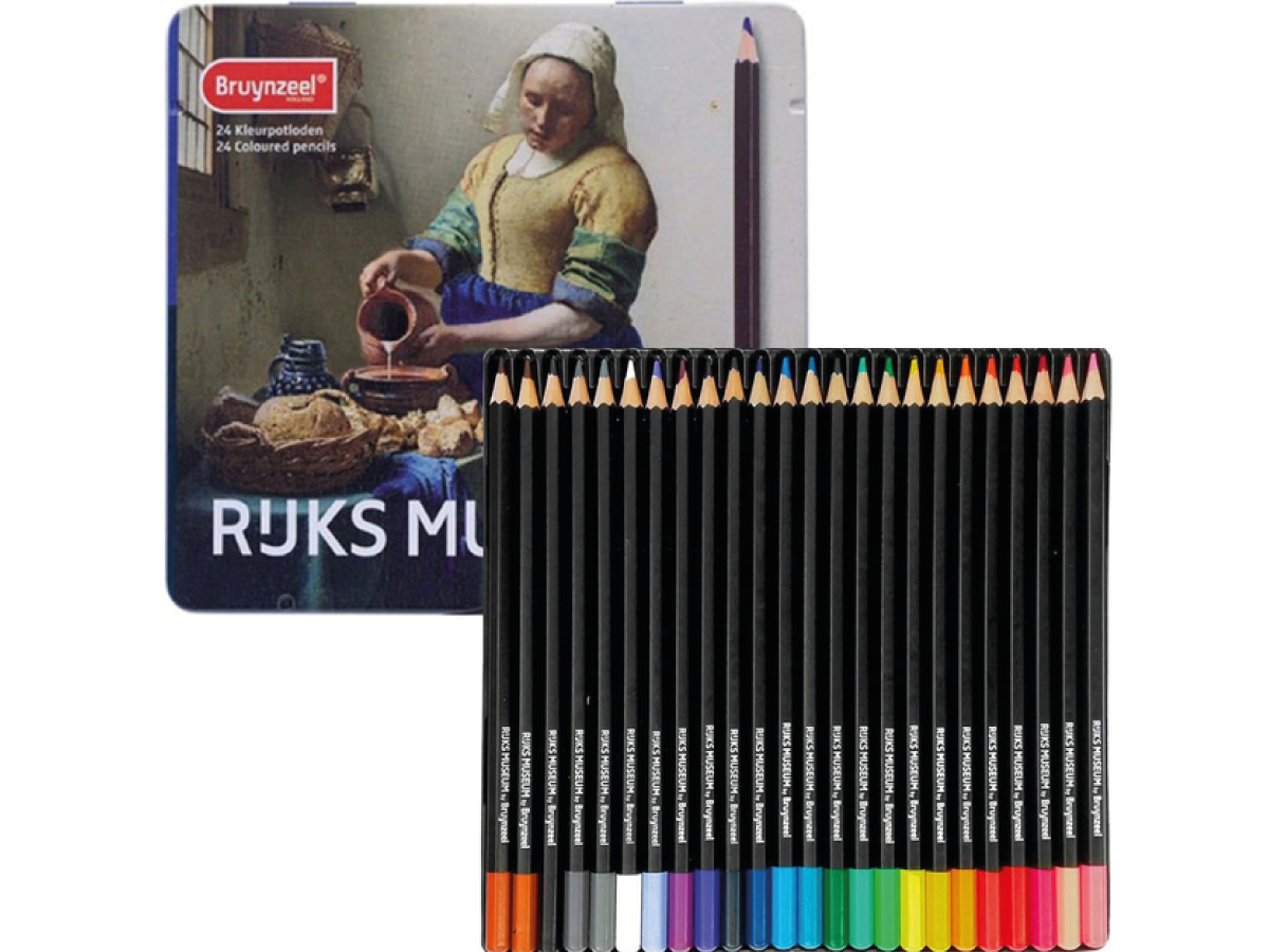 BRUYNZEEL MELKMEISJE RIJKSMUSEUM KLEURPOTLODEN 24 STUKS 1
