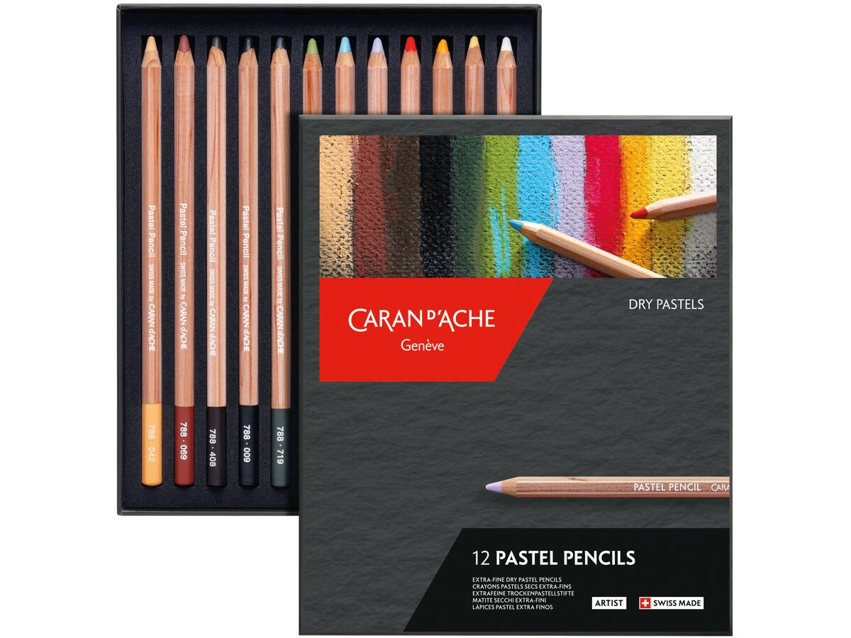 CARAN D'ACHE PASTEL PASTELLSTIFTE SET 12X 1