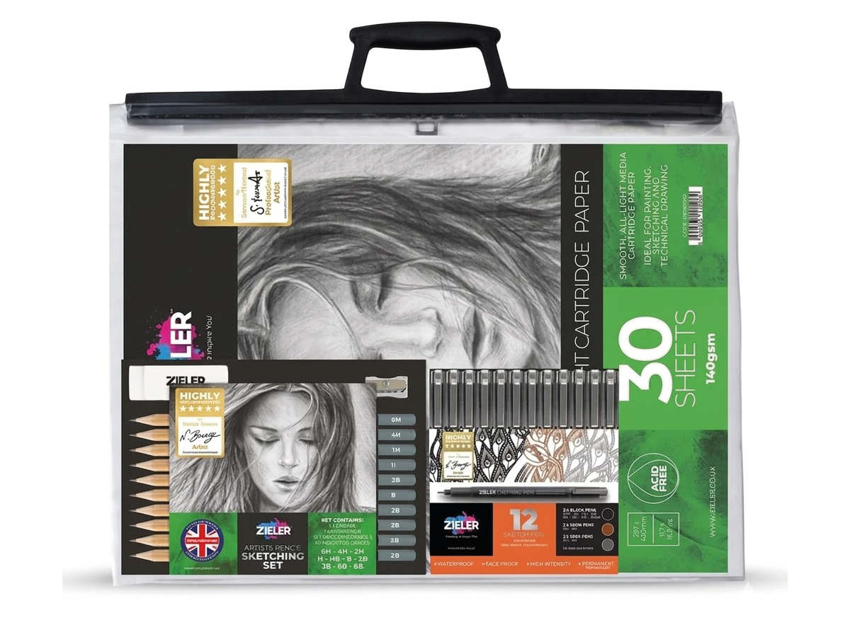 ZIELER COMPLETE DRAWING & SKETCHING SET 26X 1