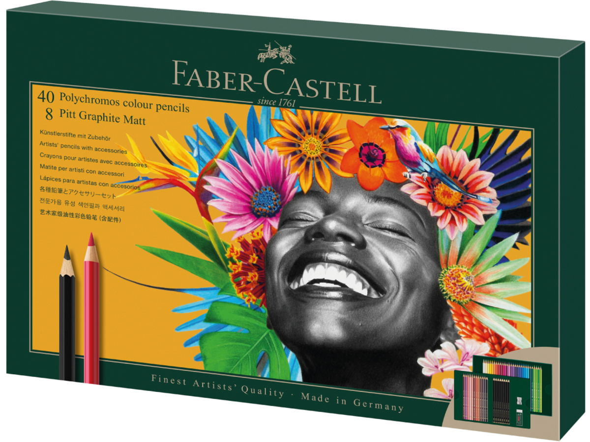 FABER-CASTELL POLYCHROMOS KÜNSTLER-FARBSTIFTE 50 STÜCK 1