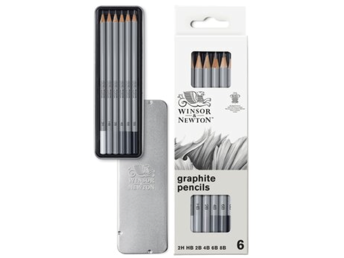 WINSOR & NEWTON STUDIO COLLECTION GRAPHITSTIFTE SET 6X 1