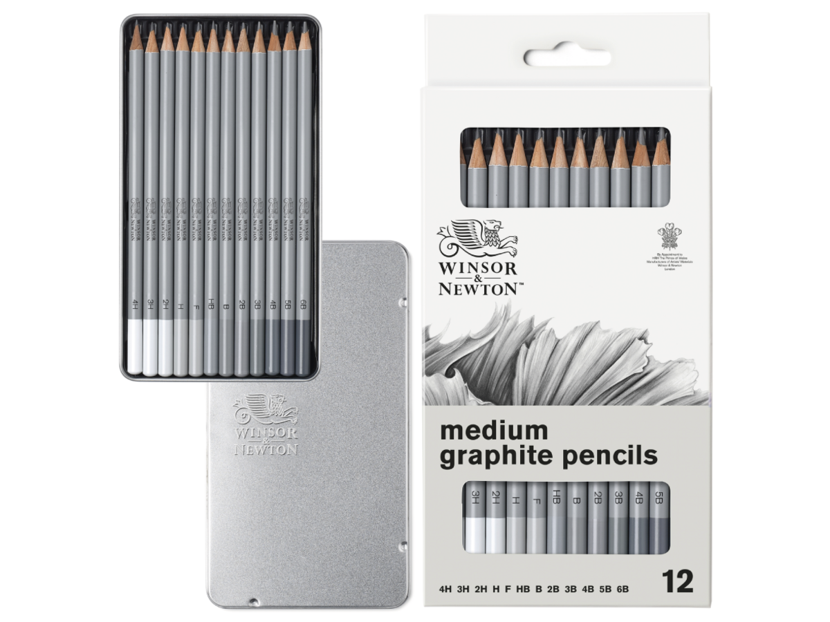 WINSOR & NEWTON STUDIO COLLECTION GRAPHITSTIFTE SET 12X 1