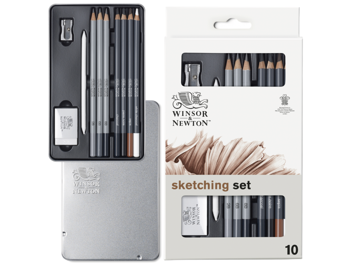 WINSOR & NEWTON STUDIO COLLECTION SKIZZIERSTIFTE  SET 10X 1