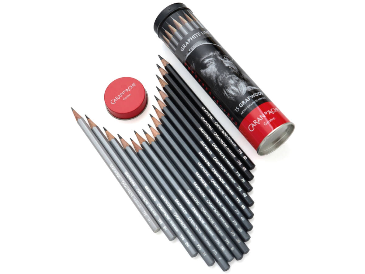 CARAN D'ACHE GRAFWOOD ARTIST BLEISTIFT SET 15 STÜCK 1
