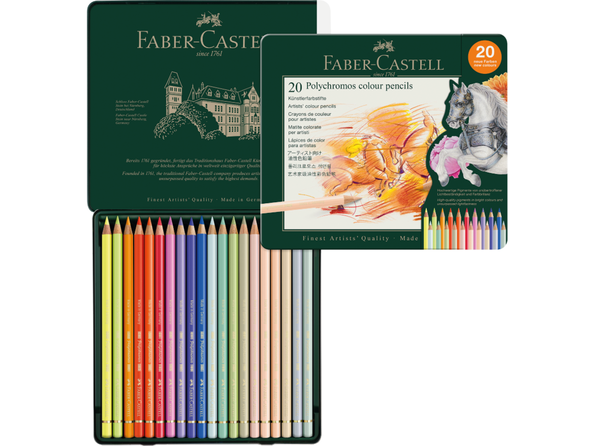 FABER-CASTELL POLYCHROMOS BUNTSTIFTSET 20-TEILIG 1