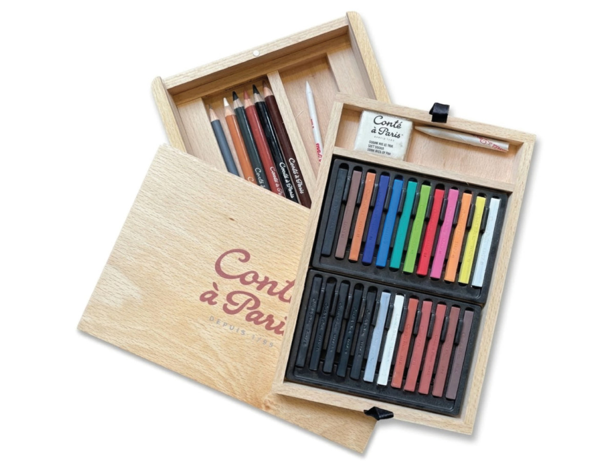 CONTÉ À PARIS CARRÉ KIST 24 STÜCK + 6 BLEISTIFT 1