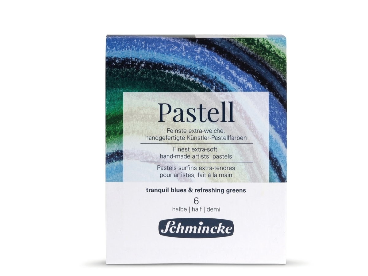 SCHMINCKE SOFTPASTELL-THEMENSET 6 × HALB BLAU-/GRÜNTÖNE 1