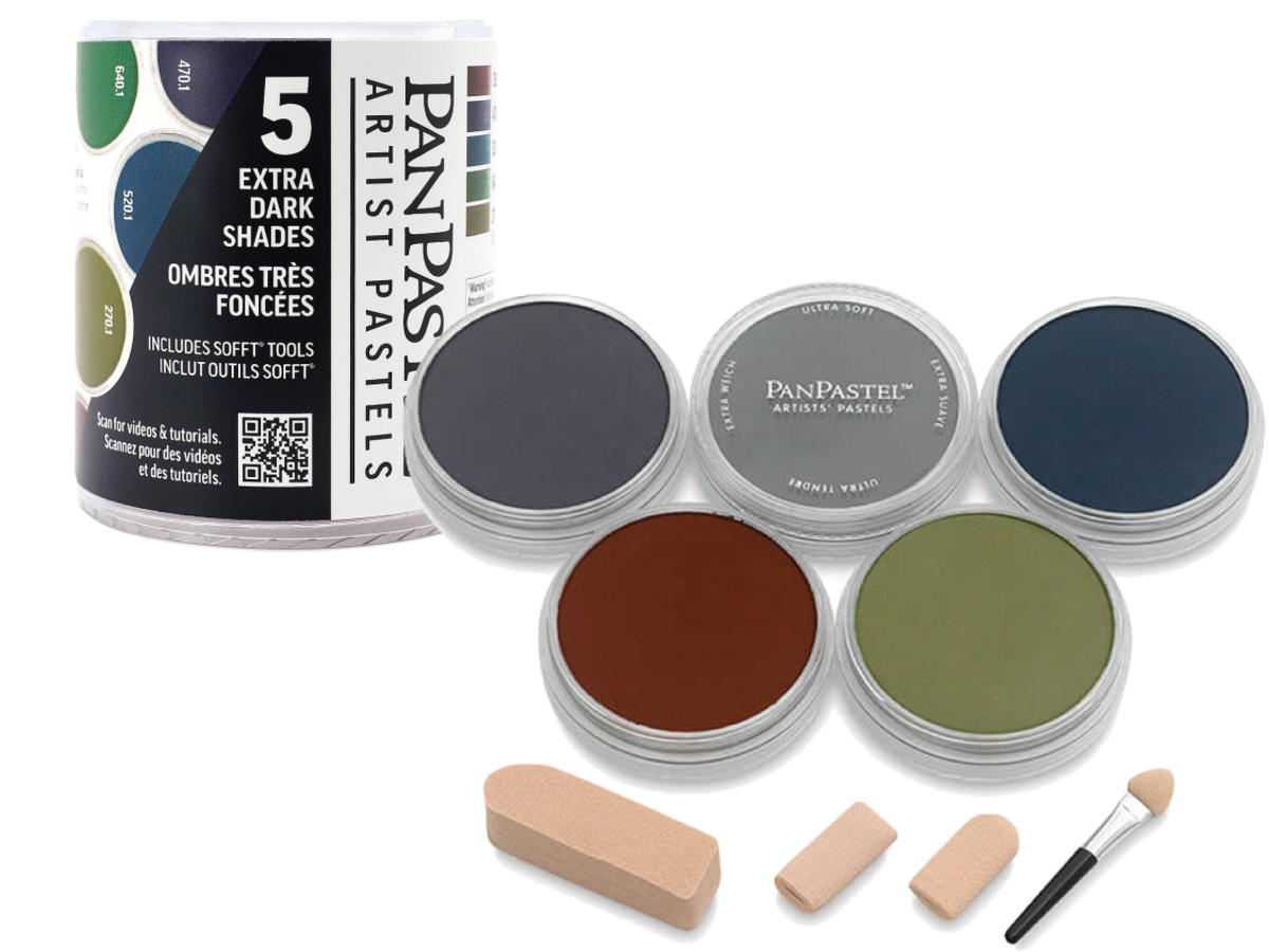 PANPASTEL EXTRA DARKS SET 5X 1