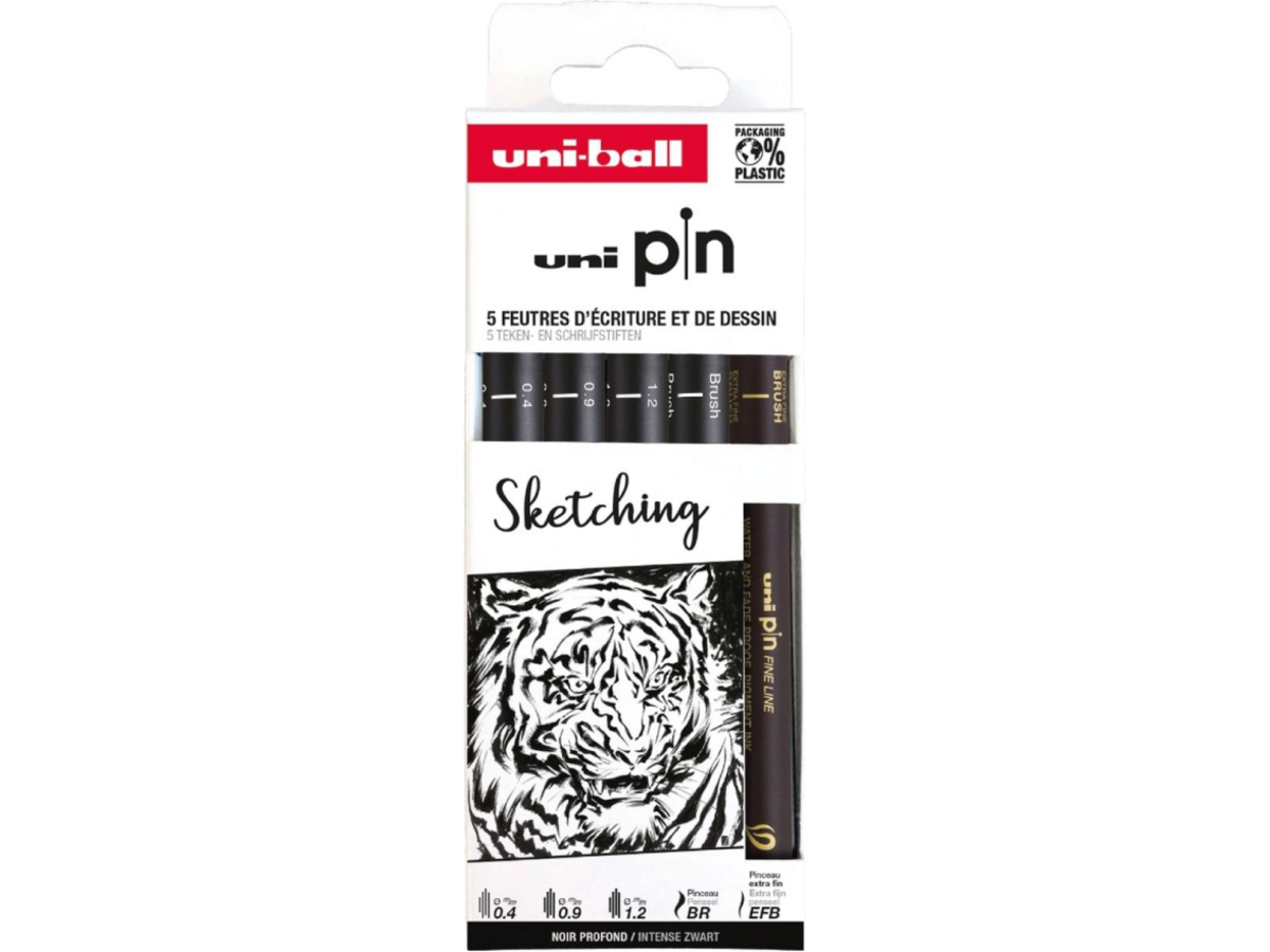 UNI-BALL PIN FINELINER SET MANGA SKETCHING 5X 1