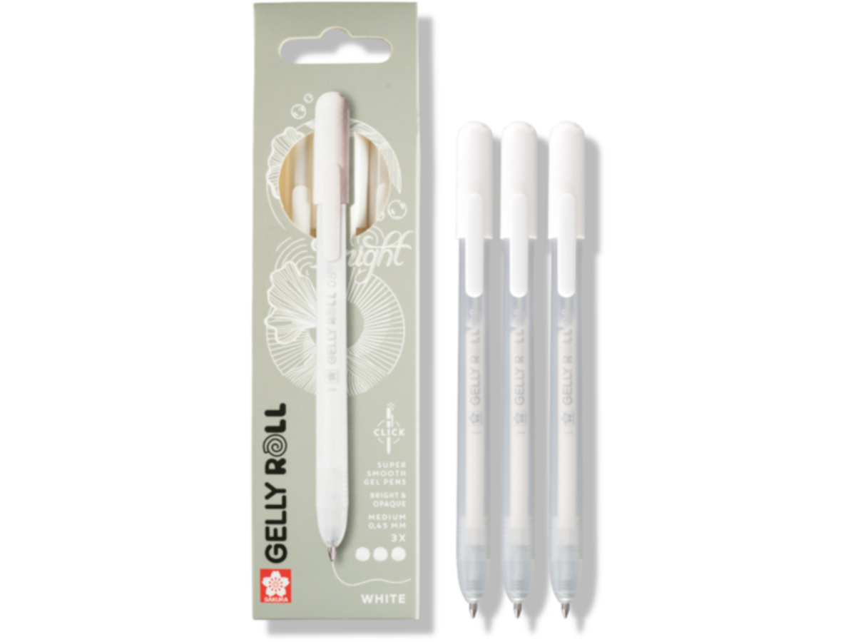 SAKURA GELLY ROLL PENSET RETRO CLASSIC 3-TEILIG WEISS RETRACTABLE 1