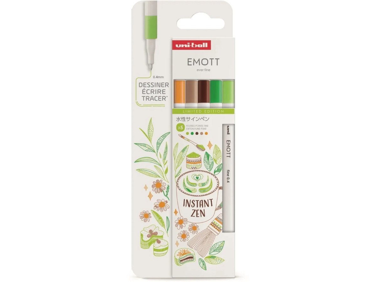 UNI-BALL EMOTT FINELINER SET INSTANT ZEN 5X 1