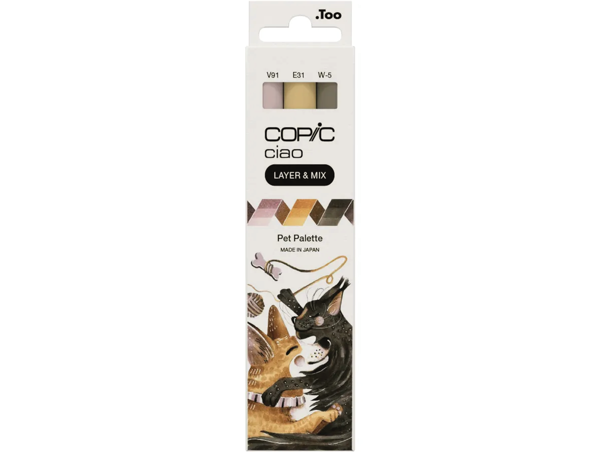 COPIC CIAO MARKERSET LAYER & MIX PET PALETTE 3-TEILIG 1