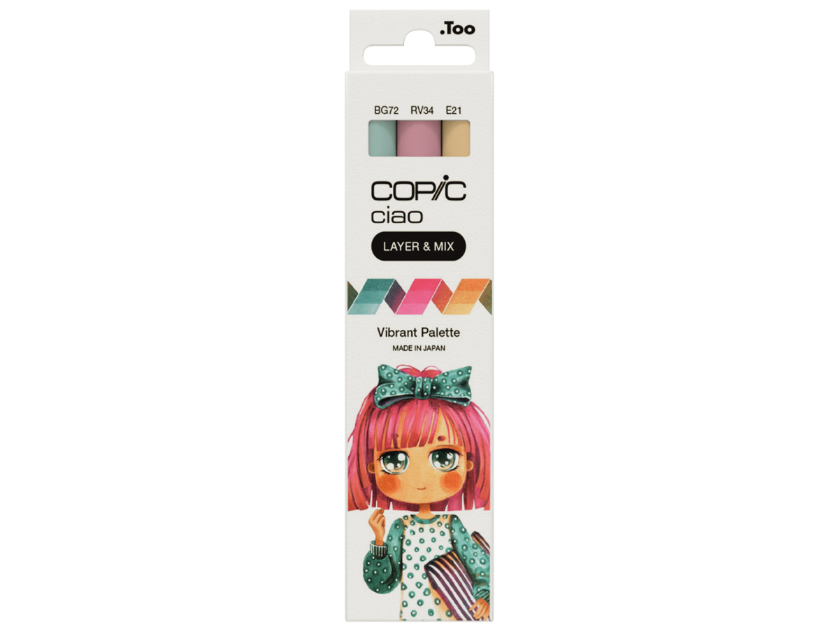 COPIC CIAO MARKERSET LAYER & MIX VIBRANT PALETTE 3-TEILIG 1