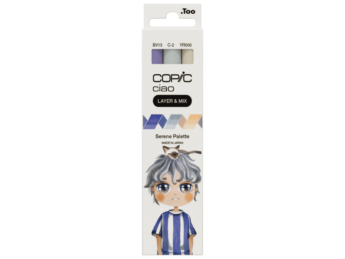COPIC CIAO MARKERSET LAYER & MIX SERENE PALETTE 3-TEILIG 1