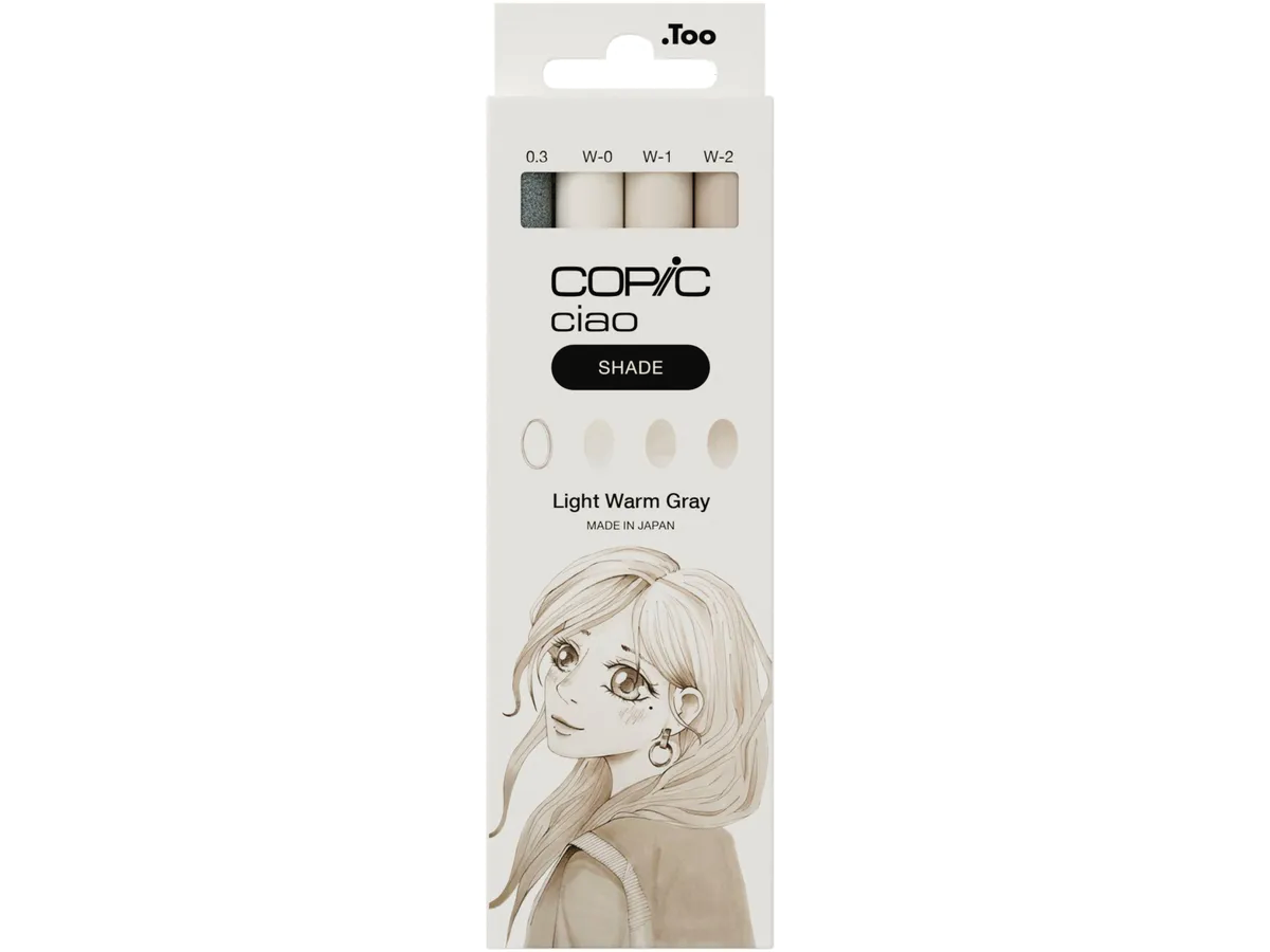 COPIC CIAO MARKERSET LIGHT WARM GREY SHADE 3+1 MULTILINER 1