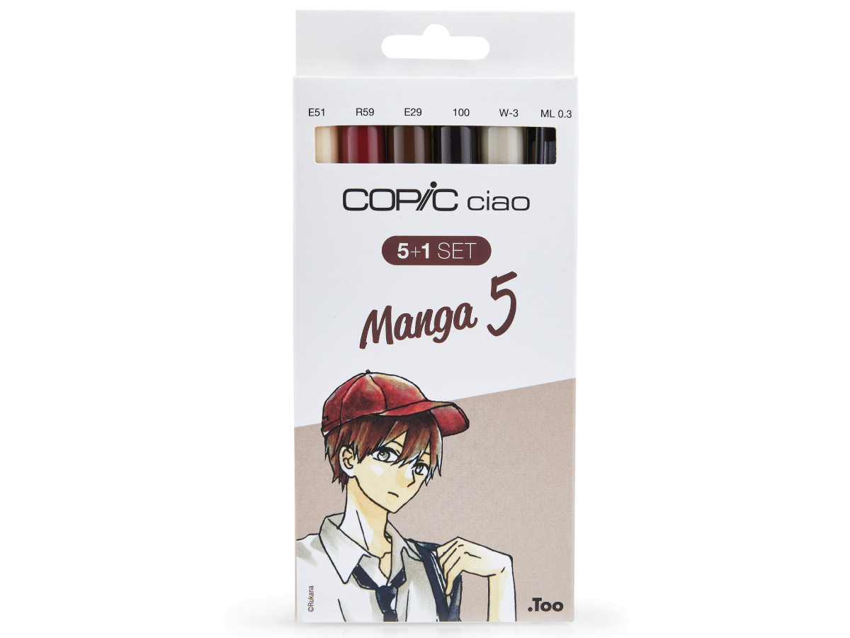 COPIC CIAO SET 5+1 (MULTILINER) MANGA COLOURS SET 5 1