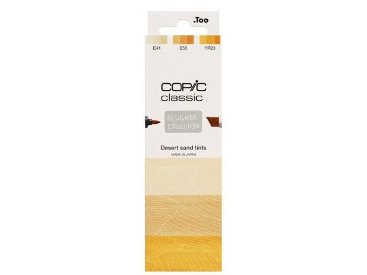 COPIC CLASSIC MARKER SET DESIGNER COLLECTION DESERT SAND TINTS 3X 1