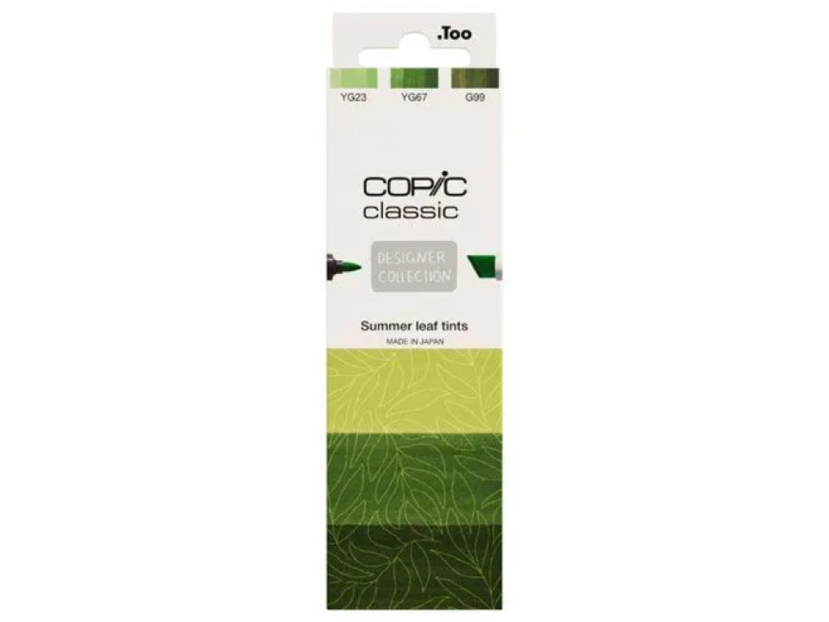 COPIC CLASSIC MARKER SET DESIGNER COLLECTION SUMMER LEAF TINTS 3X 1