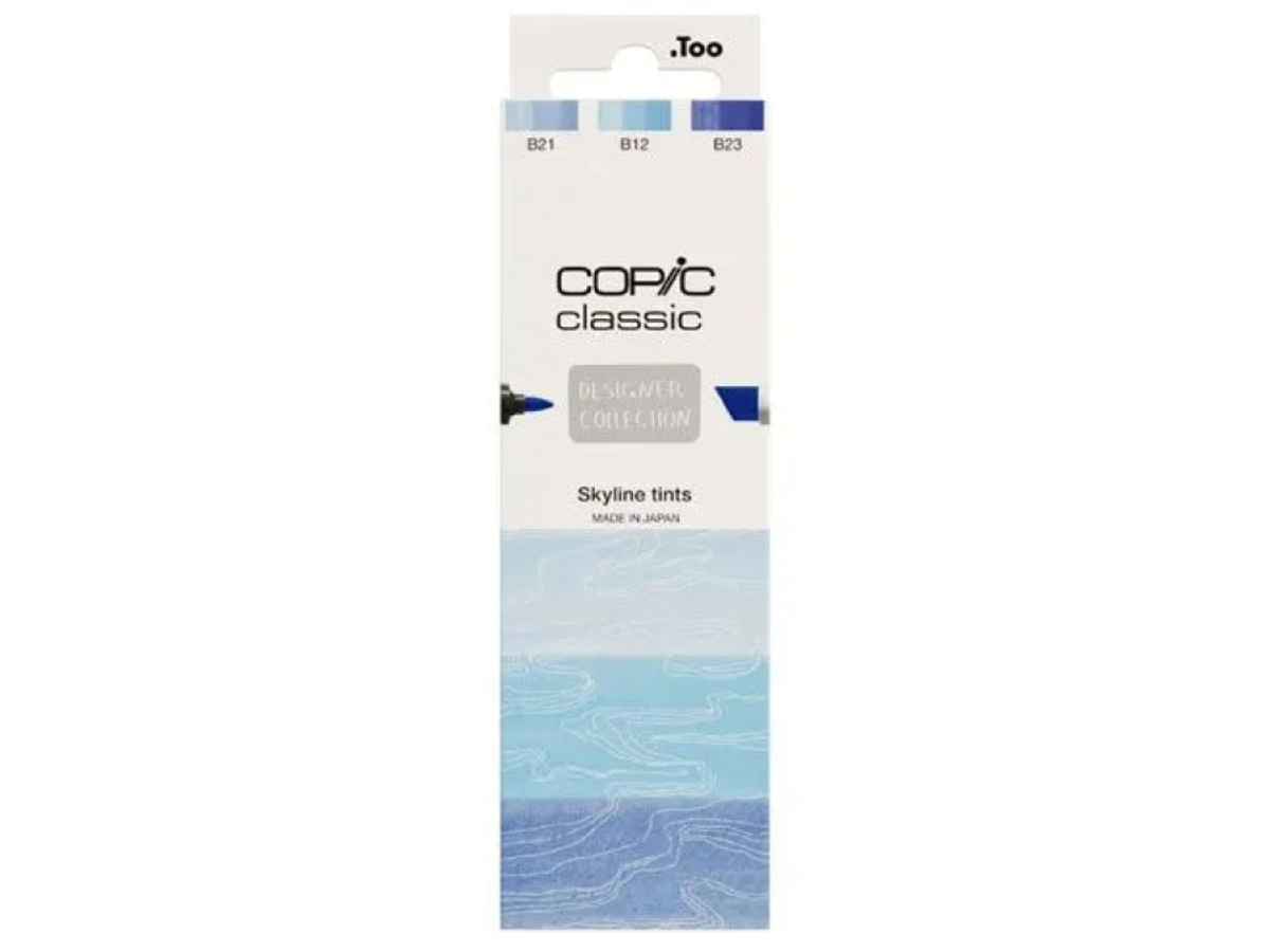 COPIC CLASSIC MARKER SET DESIGNER COLLECTION SKYLINE TINTS 3X 1