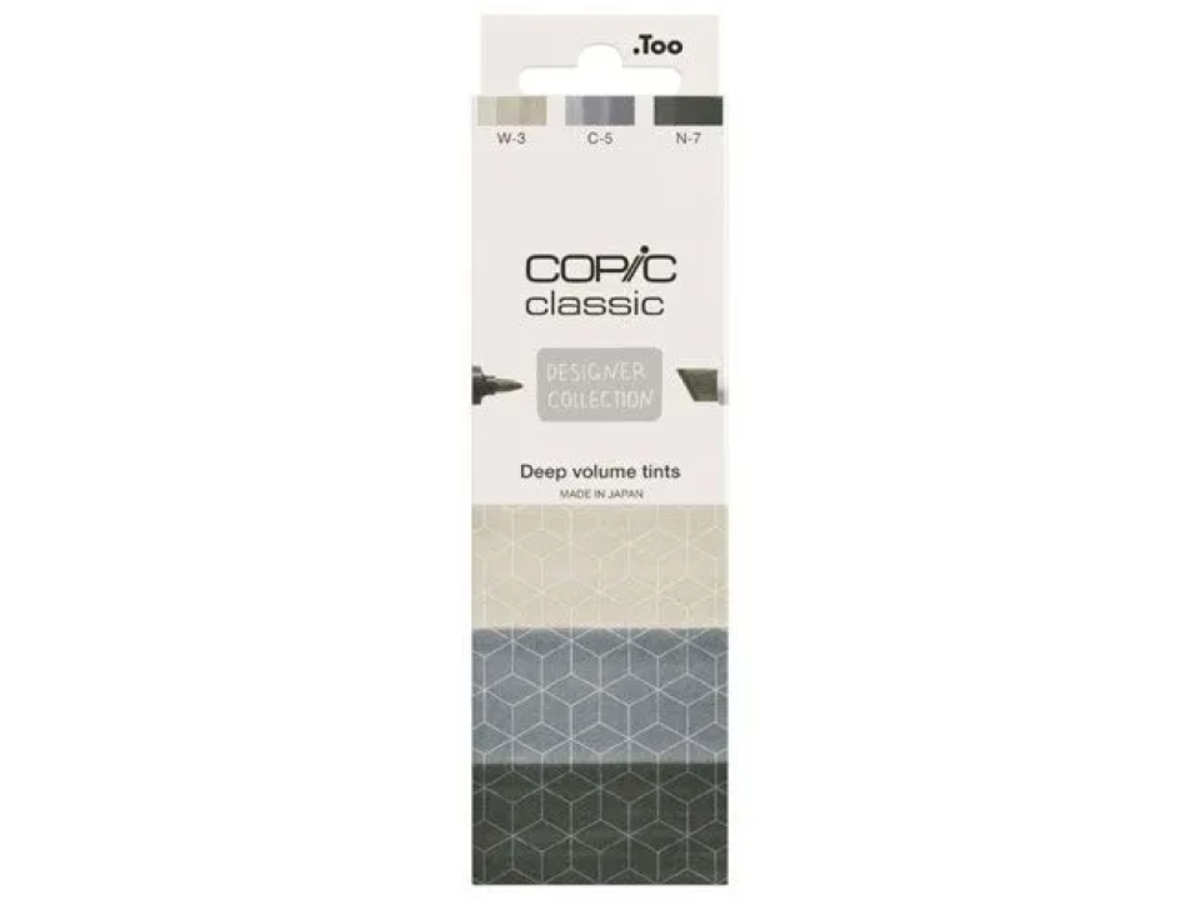 COPIC MARKERSET 3-DELIG DESIGNER COLLECTION DEEP VOLUME 1