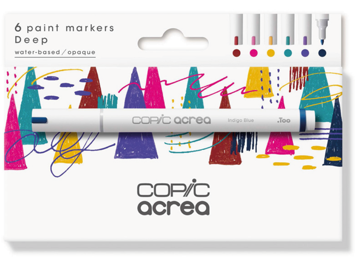 COPIC ACREA MARKER SET DEEP 6X 1