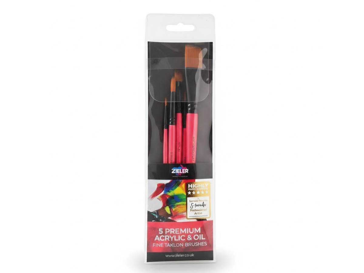 ZIELER PINSELSET FÜR ÖL & ACRYL 5ER 1