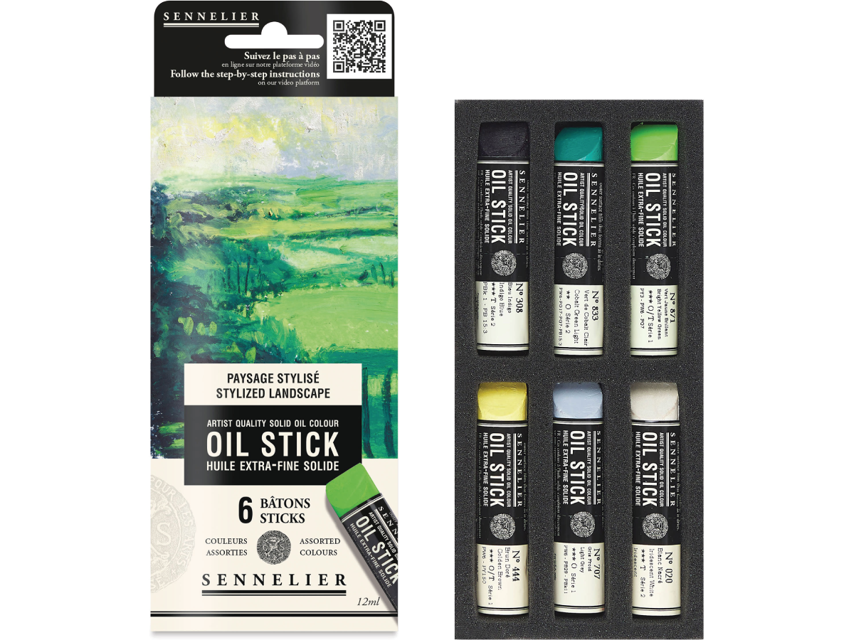 SENNELIER OIL STICK 12ML SET STYLIZED LANDSCAPE 6X 1