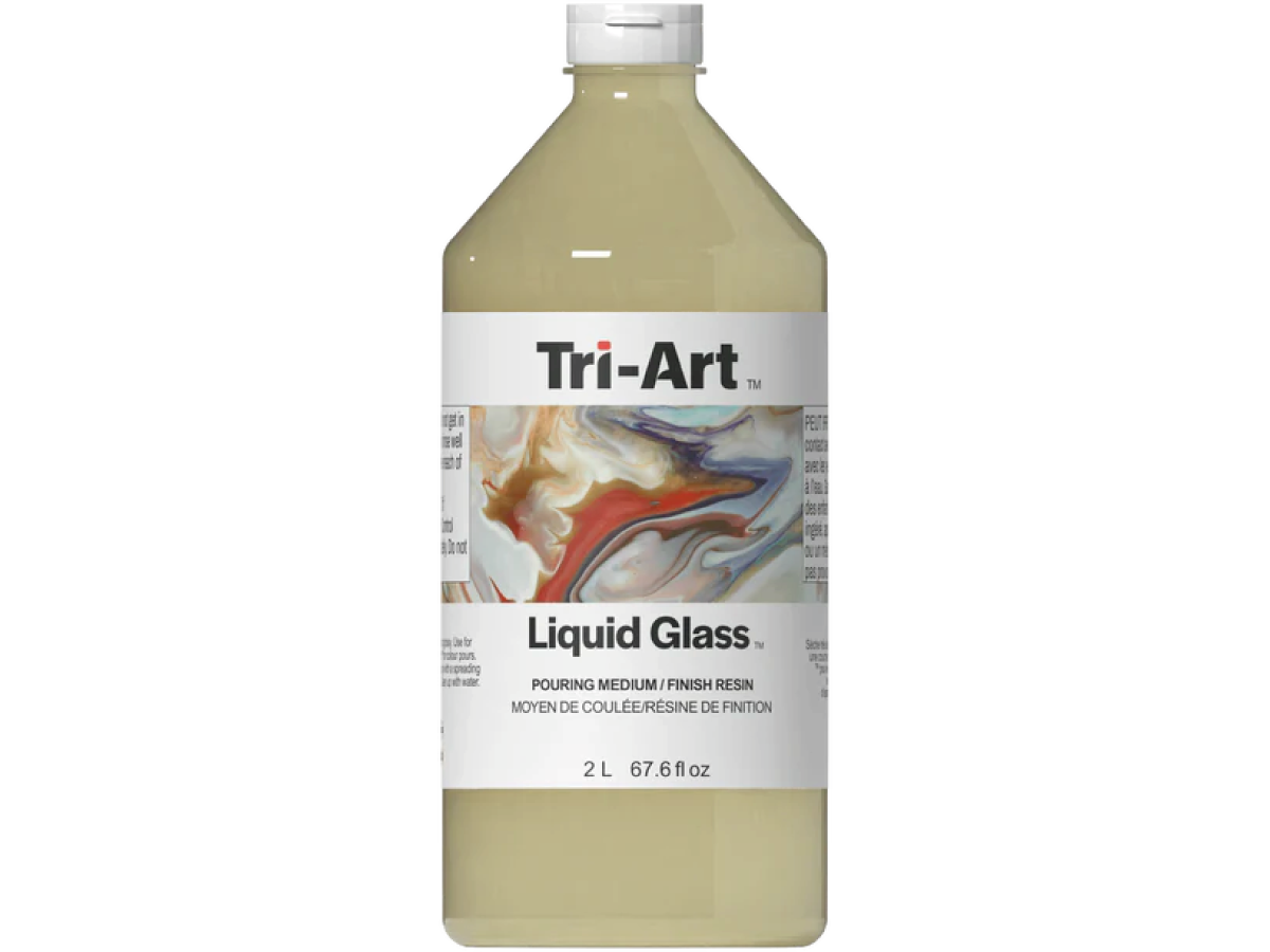 TRI-ART LIQUID GLASS POURING MEDIUM AND FINISHING RESIN 2000ML 1