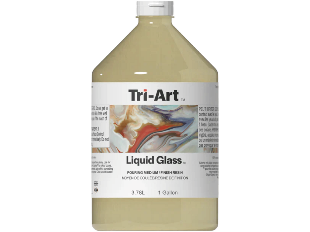 TRI-ART LIQUID GLASS POURING MEDIUM AND FINISHING RESIN 3,78L 1
