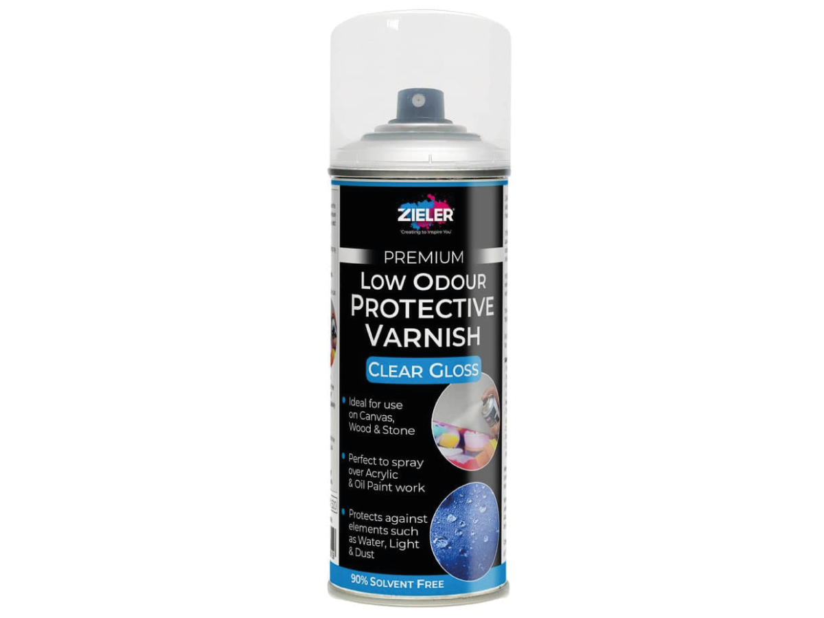 ZIELER PREMIUM LOW ODOUR PROTECTIVE VARNISH SPRAY GLOSS 1